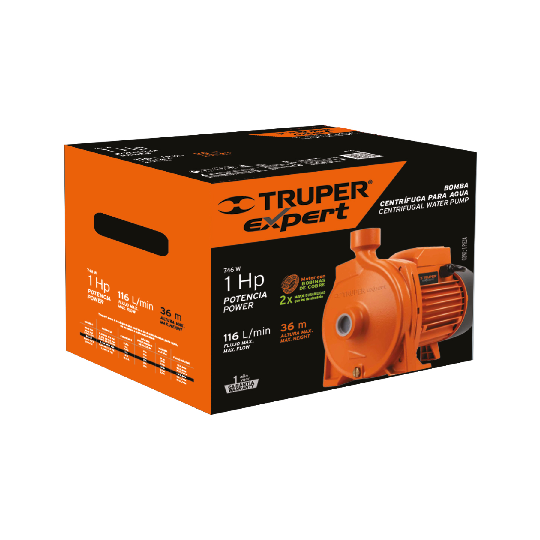 bomba centrífuga para agua modelo europeo, 1 hp (10074) bomba centrífuga para agua modelo europeo, 1 hp (10074)