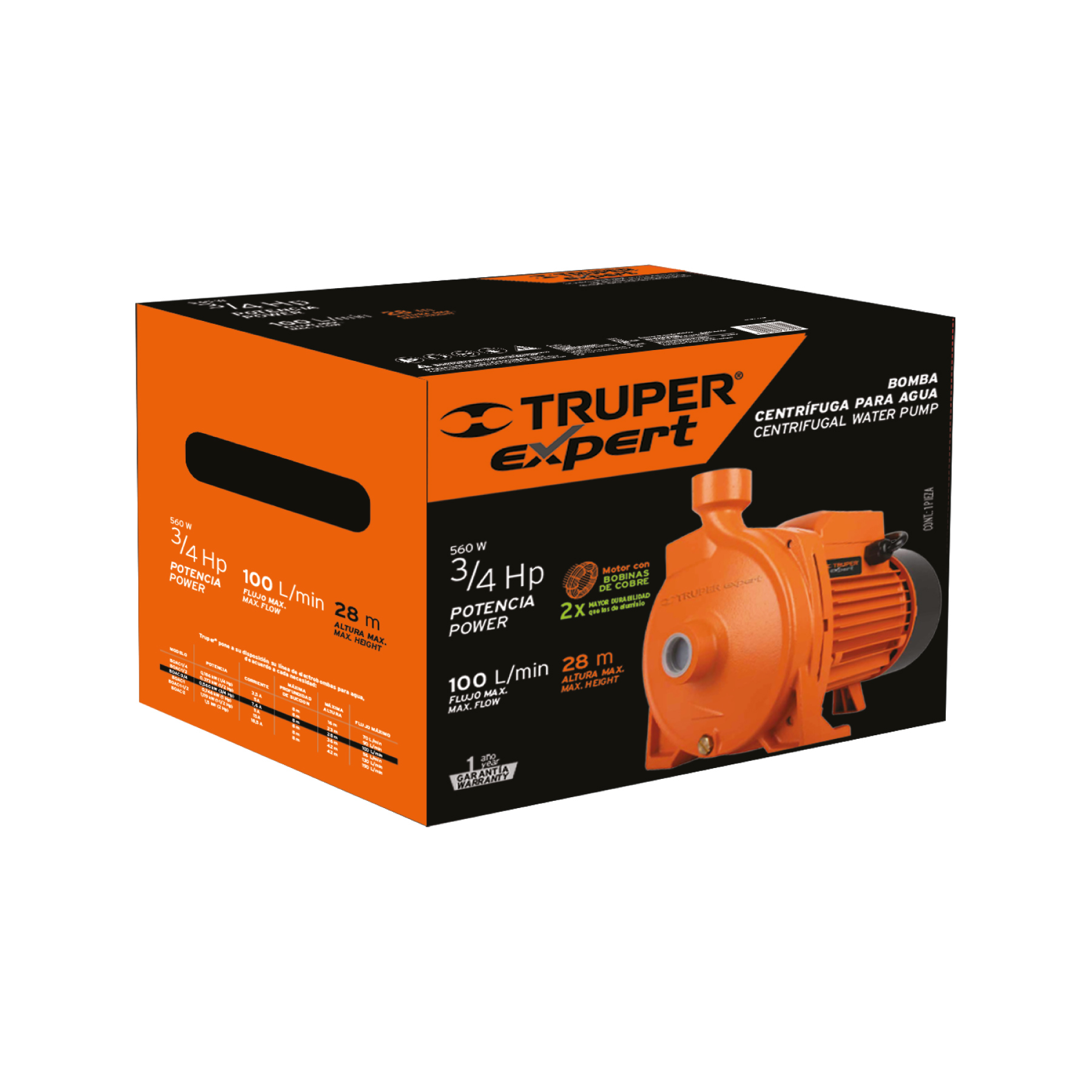 bomba centrífuga para agua modelo europeo, 3/4 hp (10073) bomba centrífuga para agua modelo europeo, 3/4 hp (10073)