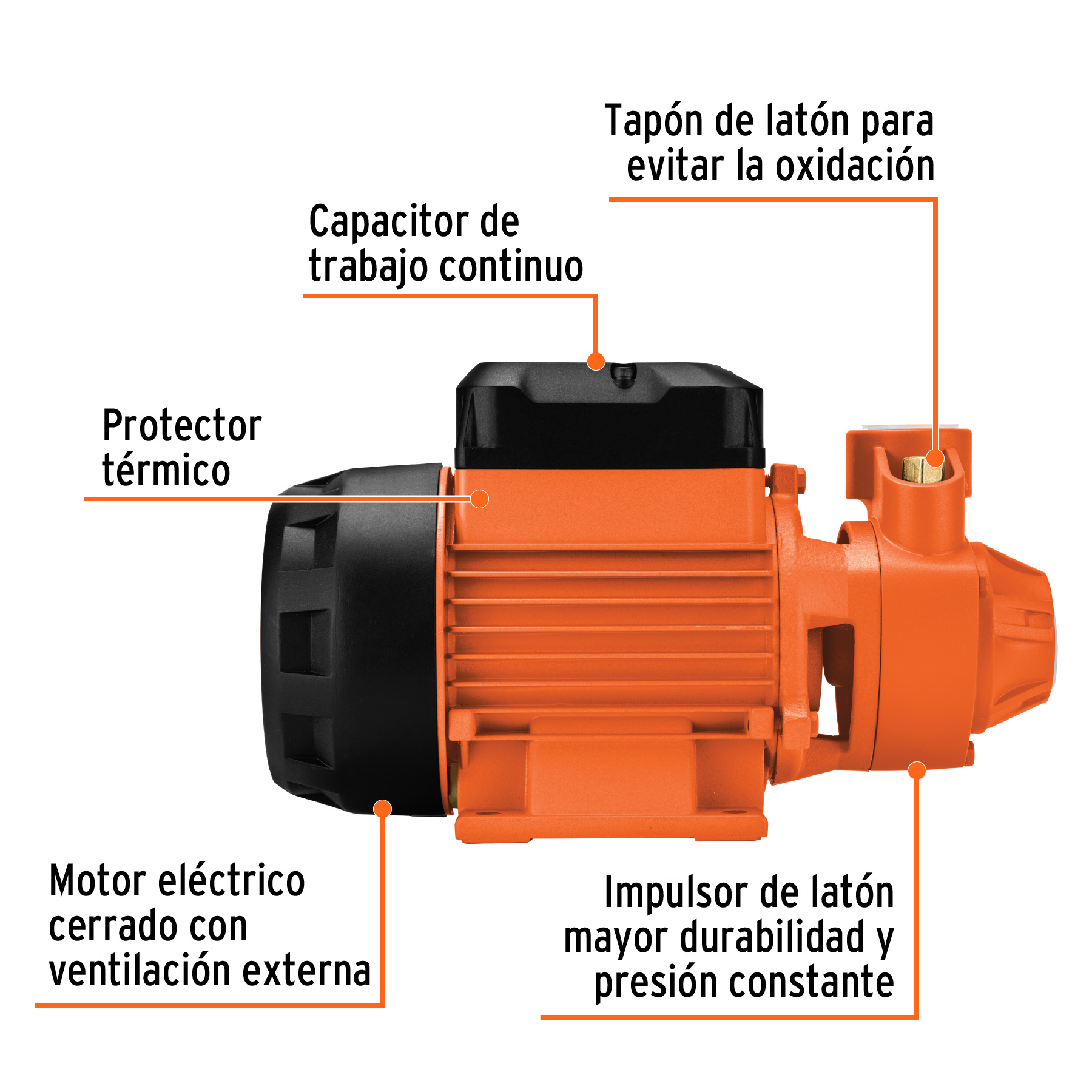bomba periférica 1hp, altura máx 70m, uso agrícola (10070) bomba periférica 1hp, altura máx 70m, uso agrícola (10070)