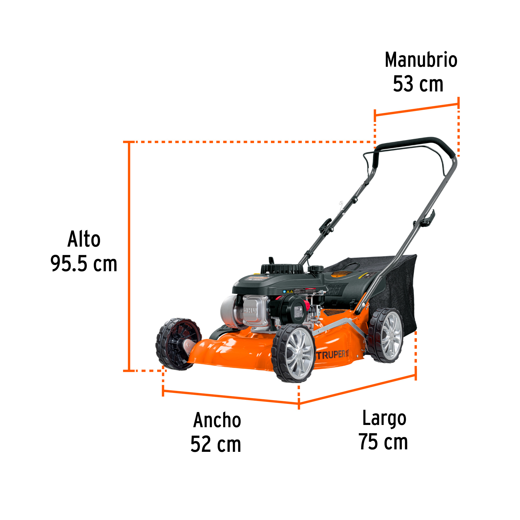 podadora con motor a gasolina de 4 hp, 18" de corte (19966) podadora con motor a gasolina de 4 hp, 18" de corte (19966)