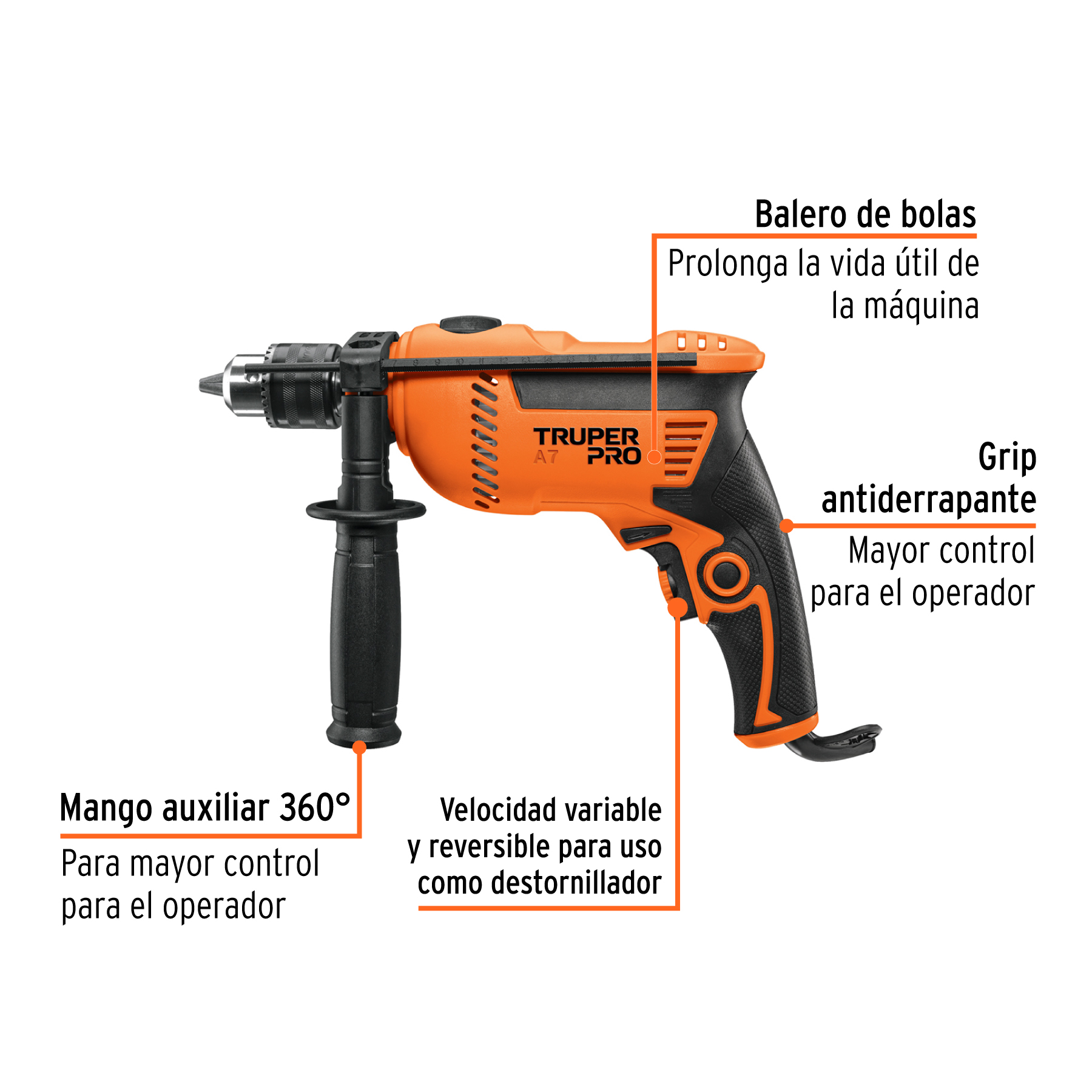 rotomartillo/destornillador 1/2", 650w (15679) rotomartillo/destornillador 1/2", 650w (15679)