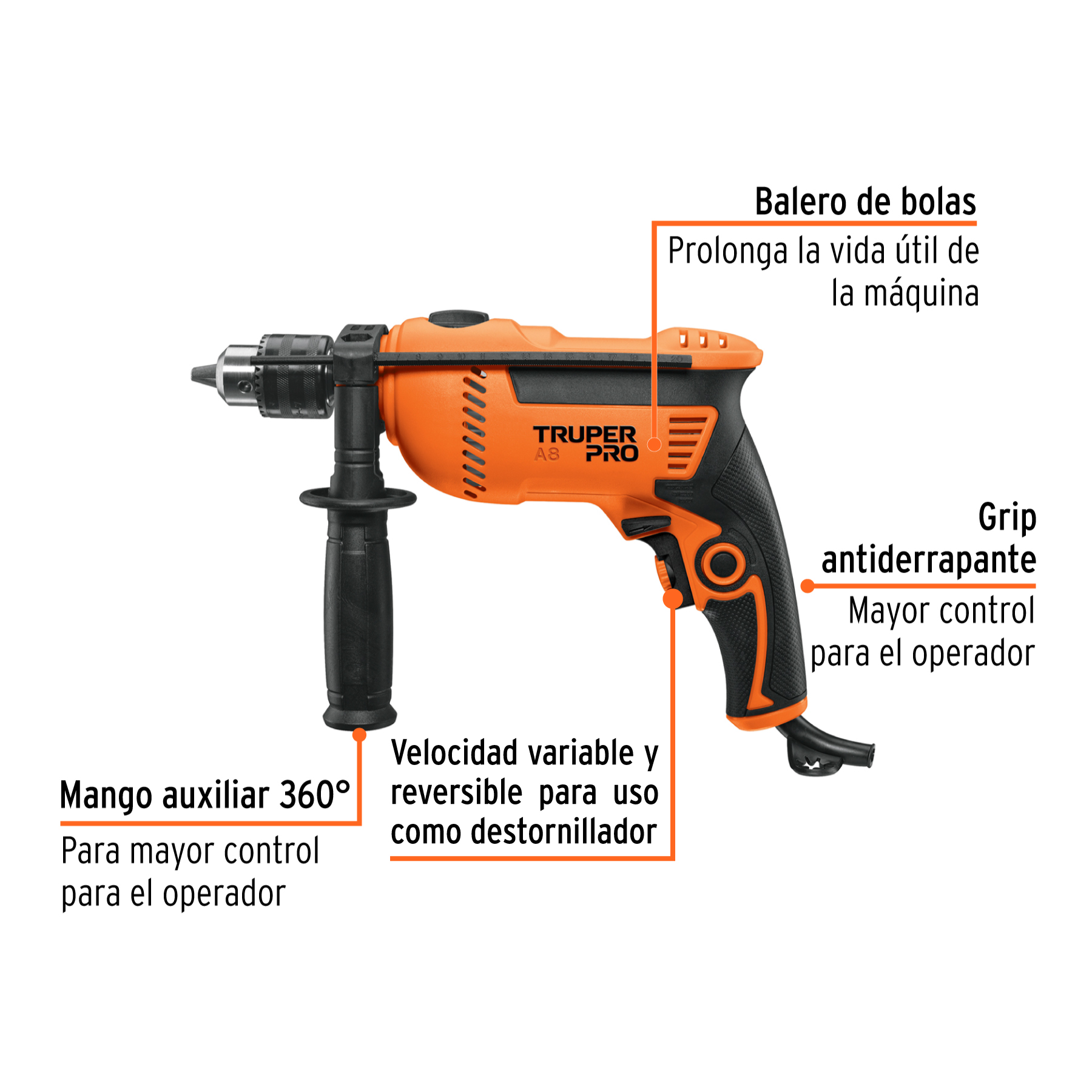 rotomartillo/destornillador 1/2", 750w (14658) rotomartillo/destornillador 1/2", 750w (14658)