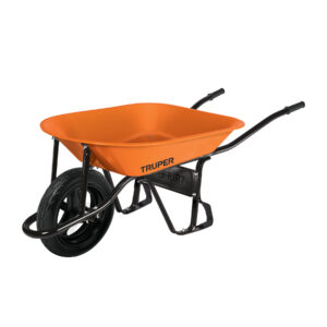 carretilla 4.5 ft3 imponchable, bastidor tubular, truper (10233)