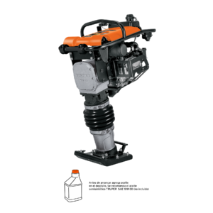 bailarina compactadora 5.5 hp, motor honda gx160, truper (102971)