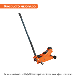 gato hidráulico de patín 3t profesional, elev rápida, truper (14949)
