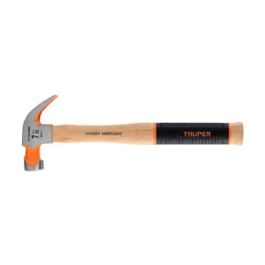 martillo pulido 7 oz uña curva, mango nogal, truper grip (16650)