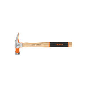 martillo pulido 20 oz uña recta, mango nogal, truper grip (16660)