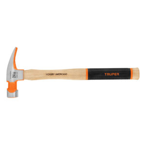 martillo pulido 24 oz uña recta, boca fresada, truper grip (16662)