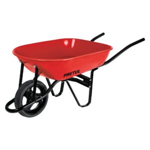 carretilla 5.5 ft3 roja,imponchable,bastidor tubular, pretul (20630)