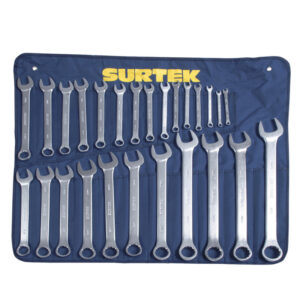 juego 26 llaves combinadas metricas satinadas surtek (com27m)