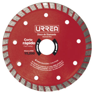 disco de diamante uso industrial corte turbo 4 1/2″ urrea (ddit45)