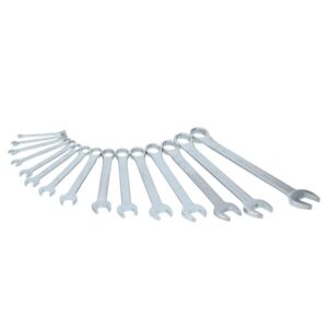 Juego de 15 llaves combinadas pulgadas satinadas rack Surtek (F10S) juego de 15 llaves combinadas pulgadas satinadas rack surtek (f10s)