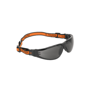 lentes de seguridad, gris con banda elástica, active, truper (100293)