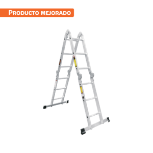 escalera multiposición 12 peldaños, capacidad 150 kg, truper (100495)