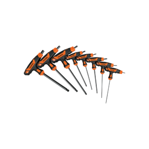 juego 8 llaves hexagonales mm extralargas mango t,punta bola truper (100933)