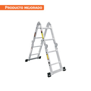 escalera multiposición 8 peldaños, capacidad 150 kg, truper (101905)