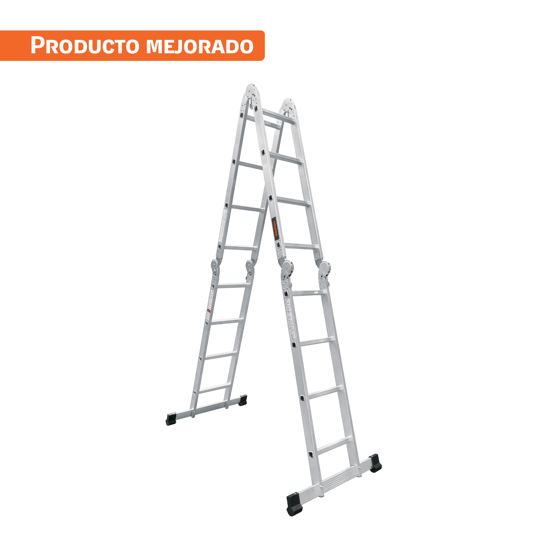 escalera multiposición 16 peldaños, capacidad 150 kg, truper (101906) escalera multiposición 16 peldaños, capacidad 150 kg, truper (101906)