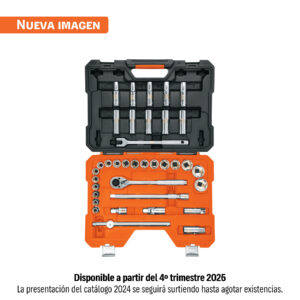 juego de 36 herramientas cuadro 1/2" mm para mecánico truper (102249)