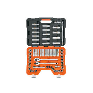 juego de 56 herramientas cuadro 1/2" std y mm para mecánico truper (102261)