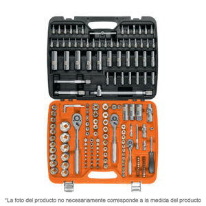juego de 172 herramientas 1/4", 3/8" y 1/2" mm p/mecánico truper (102411)