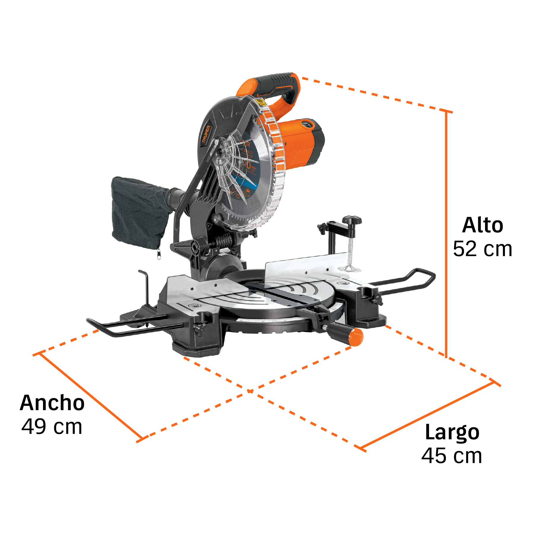 sierra de inglete 10" compuesta de 1900w, truper (103236) sierra de inglete 10" compuesta de 1900w, truper (103236)