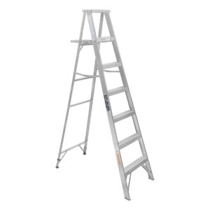 escalera de tijera 100% aluminio tipo lll 6 peldaños, truper (10442)