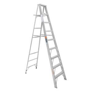 escalera de tijera 100% aluminio tipo ll 8 peldaños, truper (10469)