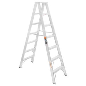 escalera de tijera doble, tipo ll, 6 escalones, truper (10497)