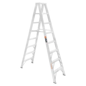 escalera de tijera doble, tipo ll, 7 escalones, truper (10498)