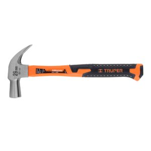 martillo cabeza cónica 29 mm uña curva, mango fibra vidrio tuper (10852)