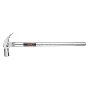 martillo cabeza cónica 29 mm uña curva, mango tubular,truper (11175)
