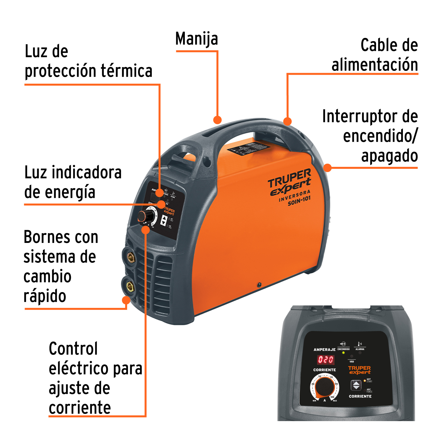 soldadora inversora 100a, 127v, truper expert (11781) soldadora inversora 100a, 127v, truper expert (11781)