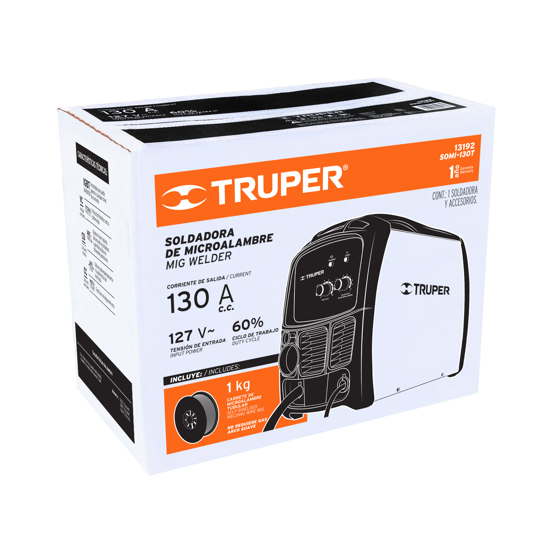 soldadora para microalambre, 130a, truper (13192) soldadora para microalambre, 130a, truper (13192)
