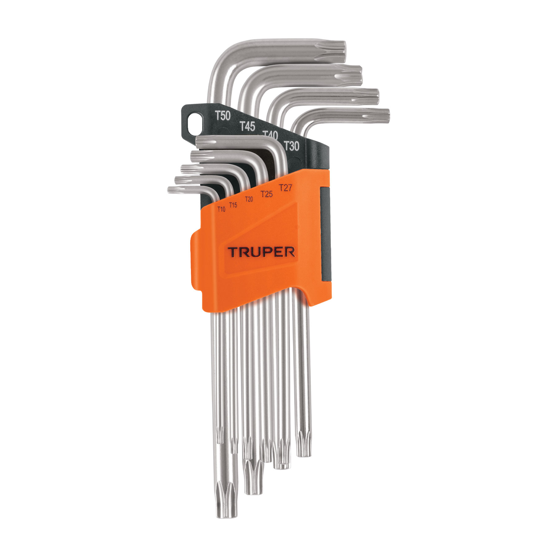 juego de 9 llaves torx largas con organizador abatible truper (13647) juego de 9 llaves torx largas con organizador abatible truper (13647)