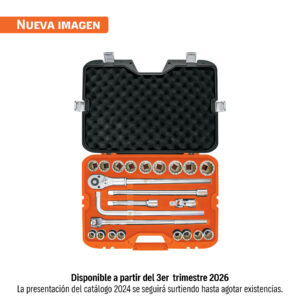 juego de 23 herramientas cuadro 3/4" mm para mecánico truper (13874)