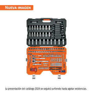 juego 218 herramientas 1/4", 3/8" y 1/2" std y mm p/mecánico truper (15691)