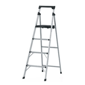 escalerilla tubular plegable, 4 peldaños, aluminio, truper (16765)