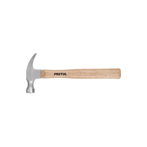 martillo semipulido, 16 oz, uña recta, pretul (25001)