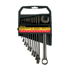 juego de 11 llaves combinadas std, acabado gun metal, pretul (26077)