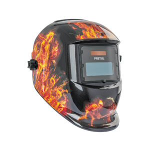 careta electrónica para soldar sombra 9 13, fuego, pretul (27355)
