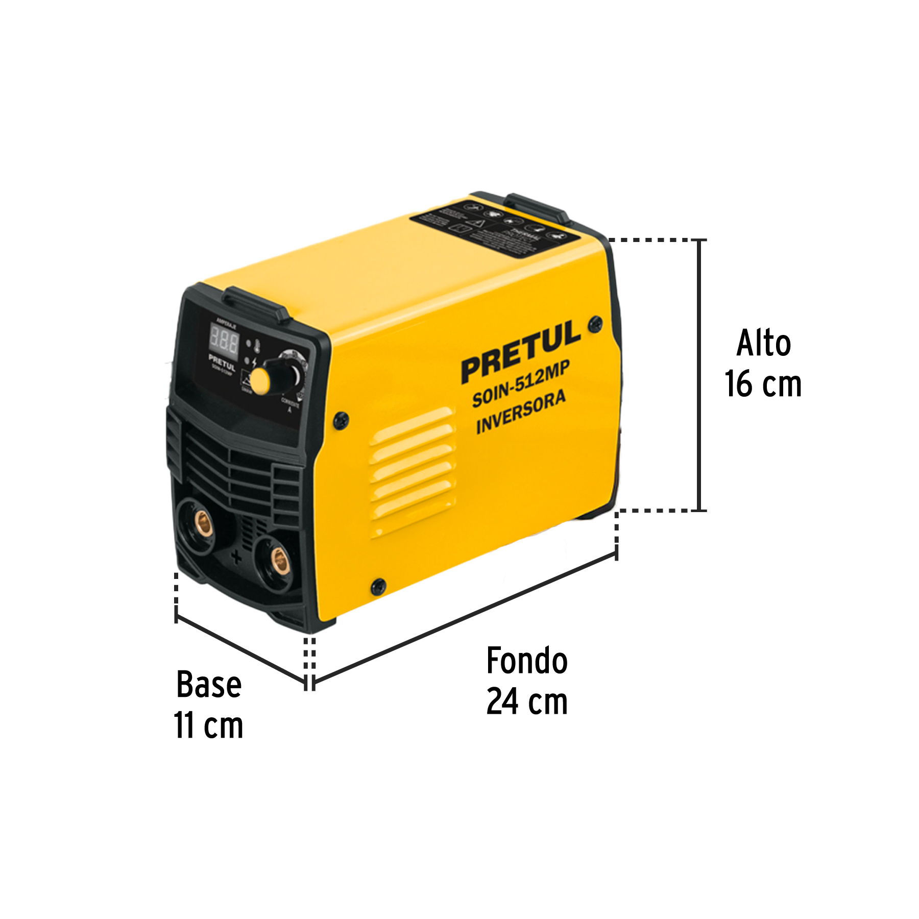 mini soldadora inversora 120a, 127 v, serie 500, pretul (29018) mini soldadora inversora 120a, 127 v, serie 500, pretul (29018)