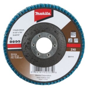 disco flap makita zirconia standard 4 1/2 grano z40 (d 63747)