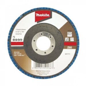 disco flap zirconia standar 4 1/2pulg g z60 makita (d 63753)