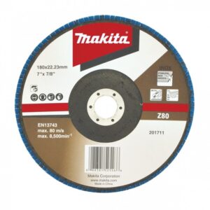 disco flap zirconia estandar 7 pulg grano z80 makita (d 63840)