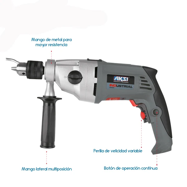 rotomartillo 1050w de 1/2" industrial aksi (190121ak) rotomartillo 1050w de 1/2" industrial aksi (190121ak)