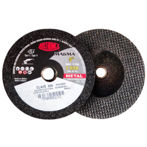 copa abrasiva para desbaste de cordones de soldadura 125 x 50 x 15.9 11 mm austromex (355au)