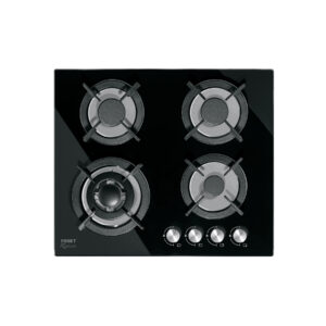 parrilla gas empotrar 60 cm, 4 quemadores, vidrio, riviera truper 48408