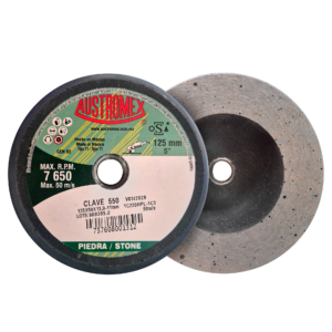 copa abrasiva shellac de 125 x 50 x 15.9 11 mm para pulido austromex (550au)
