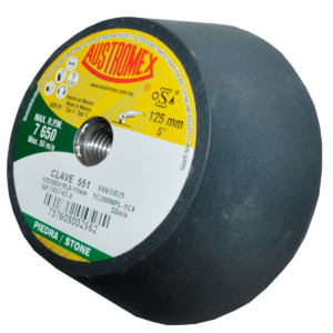 copa abrasiva shellac de 125 x 50 x 15.9 11 mm para pulido carburo de silicio negro austromex (551au)