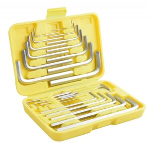 juego combinado 25 llaves hexagonales pulgadas l pulgadas en estuche surtek allf25